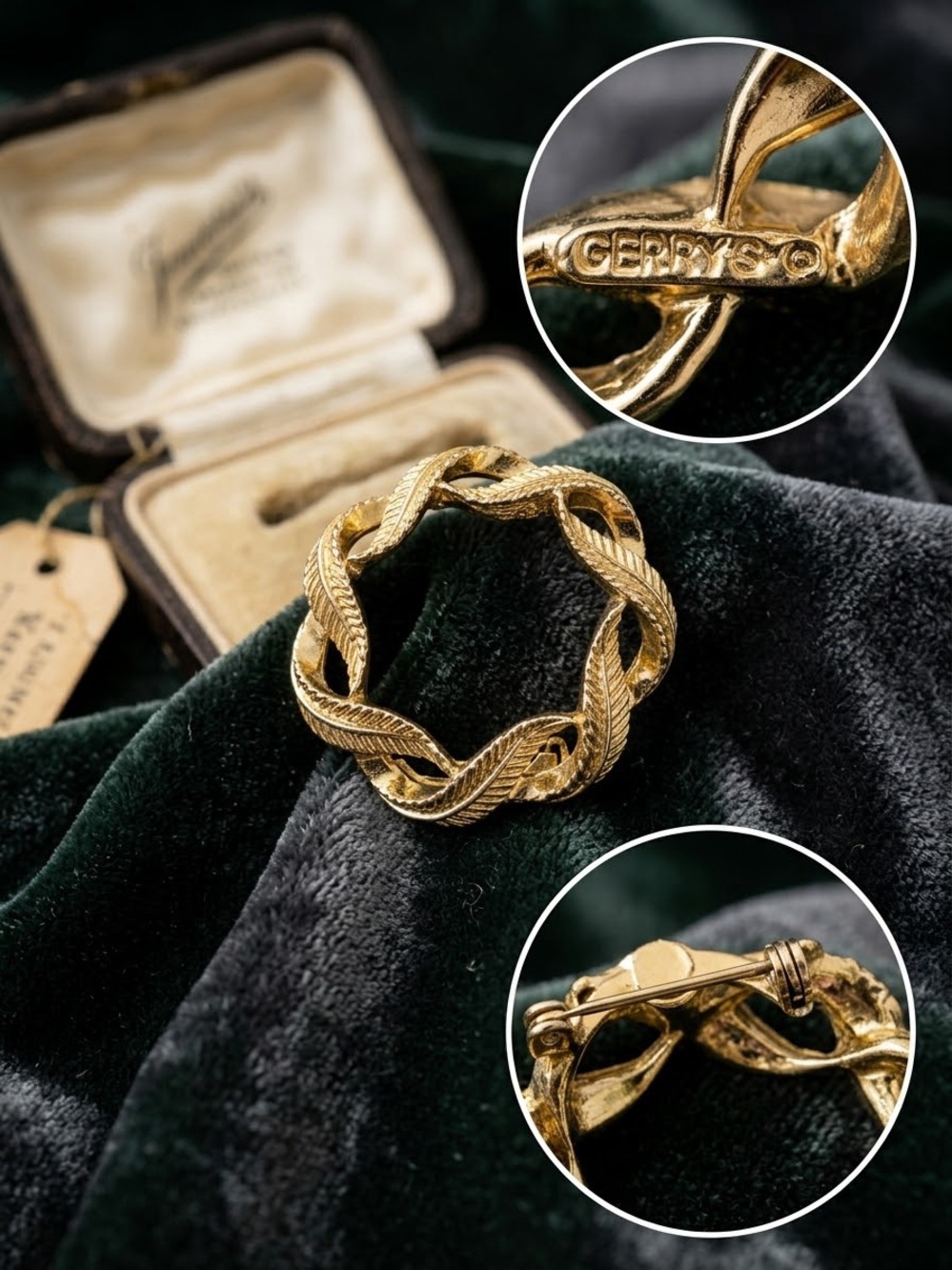 Gerry Weber Vintage Gold-Tone Wreath Knot Brooch